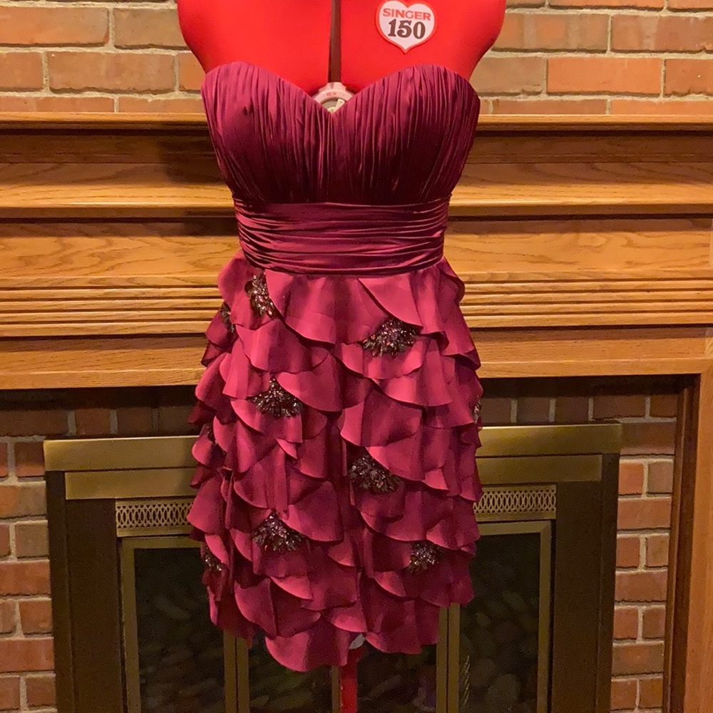 NWOT sz 6 Milano raspberry cocktail dress